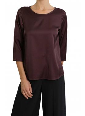 Blusa ampia con maniche tre quarti e girocollo Imperial